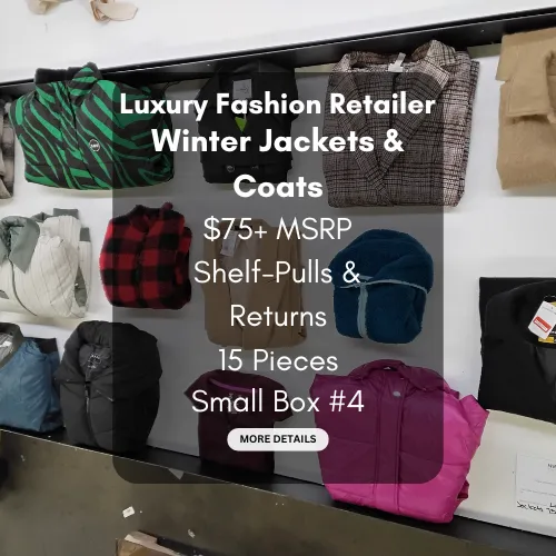 Luxury Fashion Retailer | Winter Jackets & Coats | $75  MSRP | Shelf-Pulls/Returns | 15 Pieces | Small Box #4
