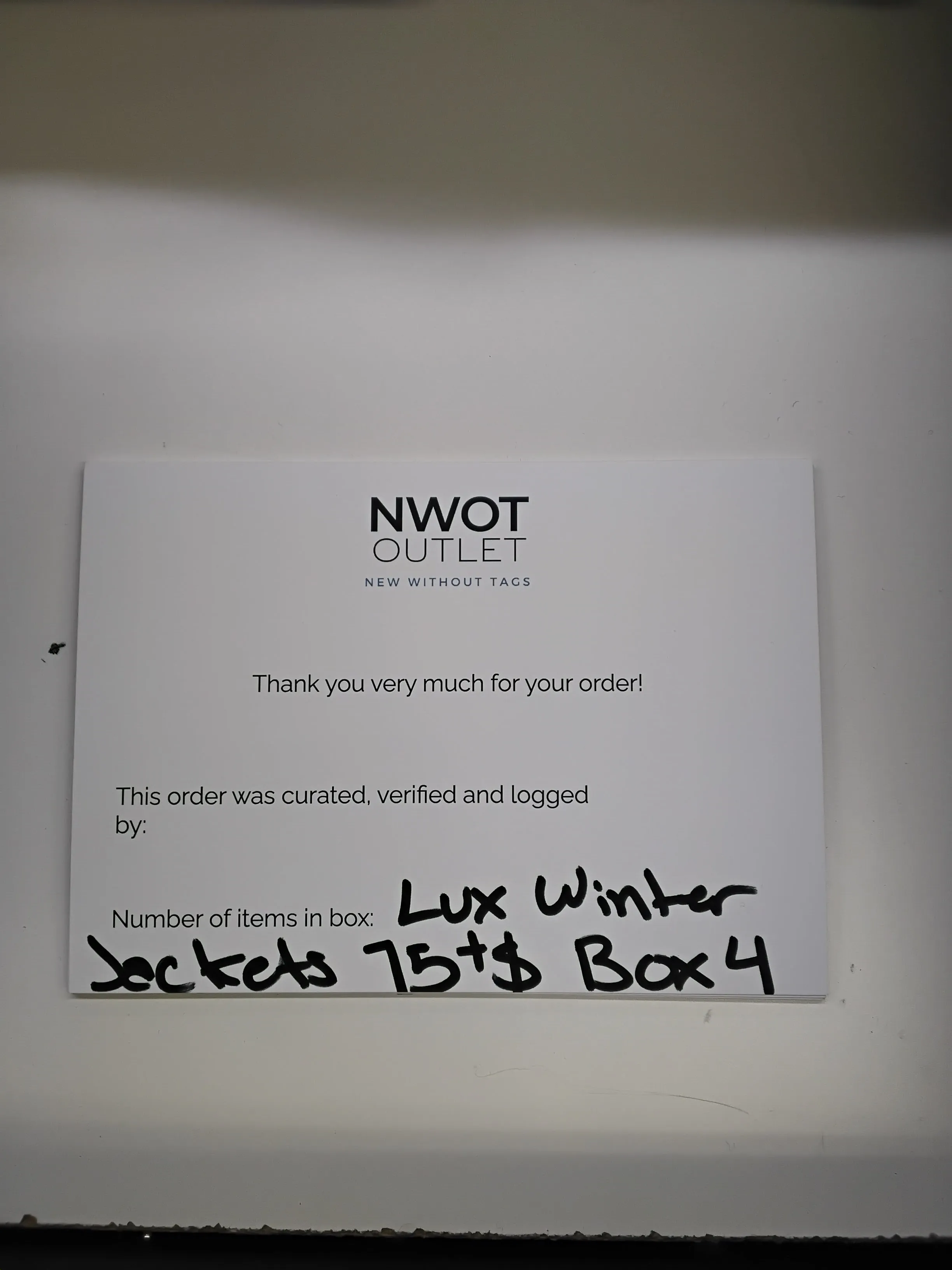 Luxury Fashion Retailer | Winter Jackets & Coats | $75  MSRP | Shelf-Pulls/Returns | 15 Pieces | Small Box #4