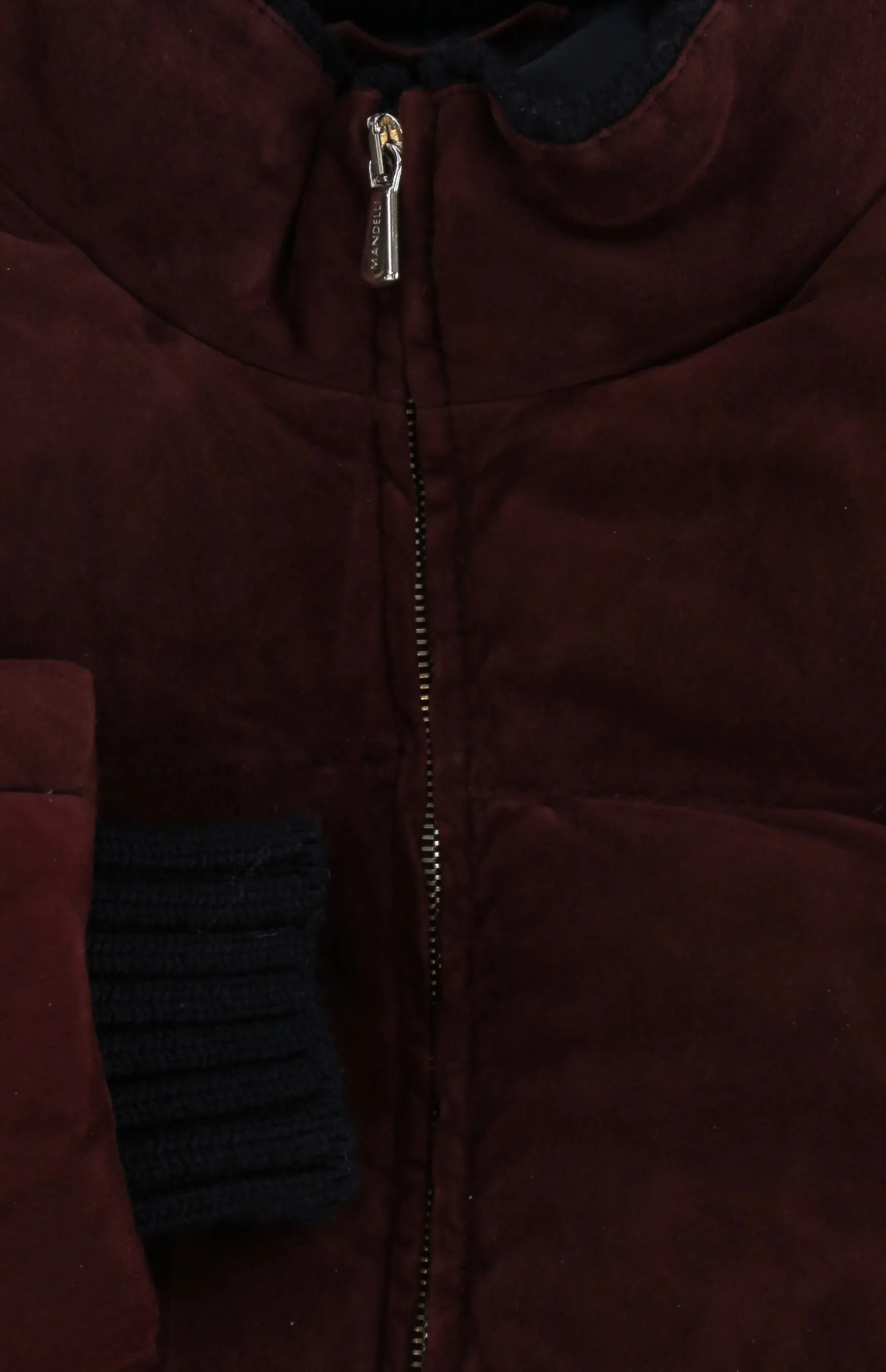 Mandelli Burgundy Red Puffer Jacket