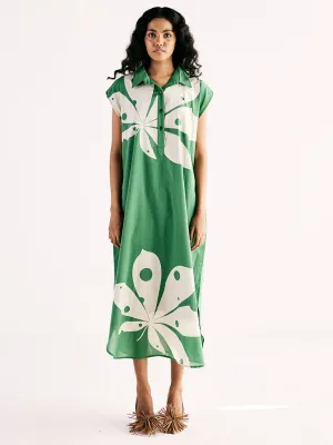 Maple Leaf Shirt Dress