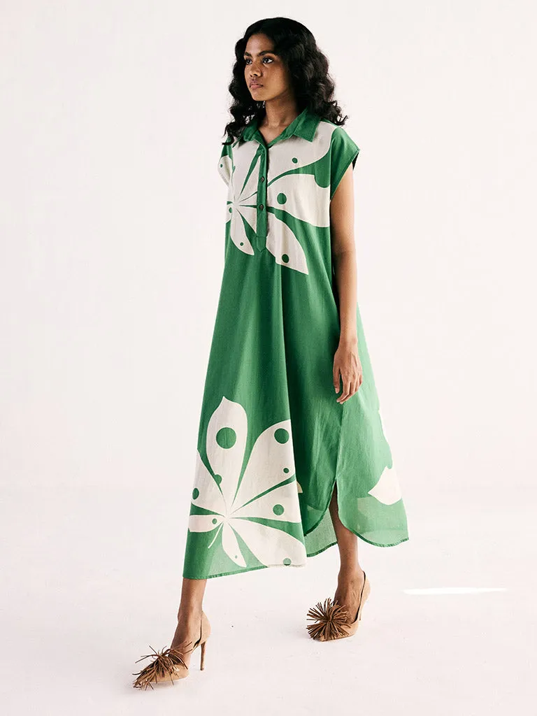 Maple Leaf Shirt Dress