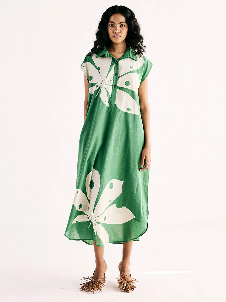 Maple Leaf Shirt Dress