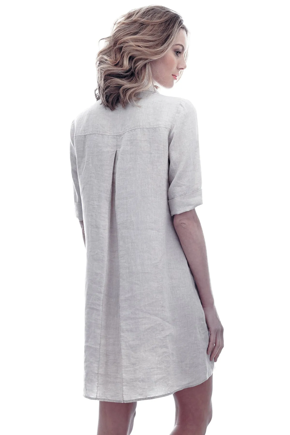 Marcia Dress Natural Linen