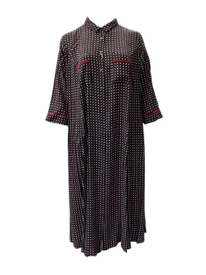 Marina Rinaldi Women's Black Damiere Shift Dress NWT
