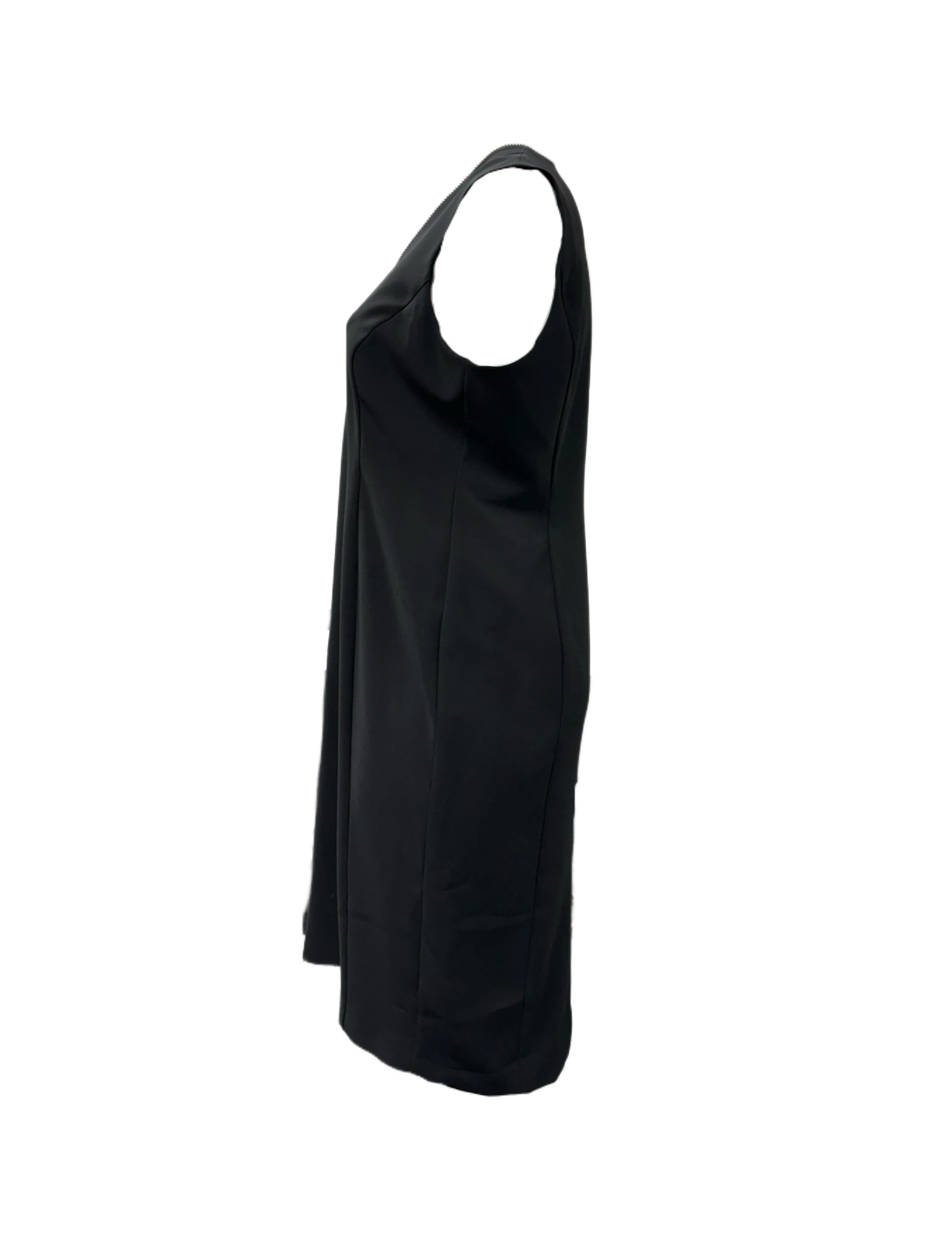 Marina Rinaldi Women's Black Danzare Zipper Closure Shift Dress NWT