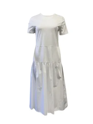 Max Mara Women's White Santos Pullover Shift Dress NWT