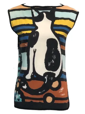 Michaele Vollbrach Art To Wear Cat Blouse