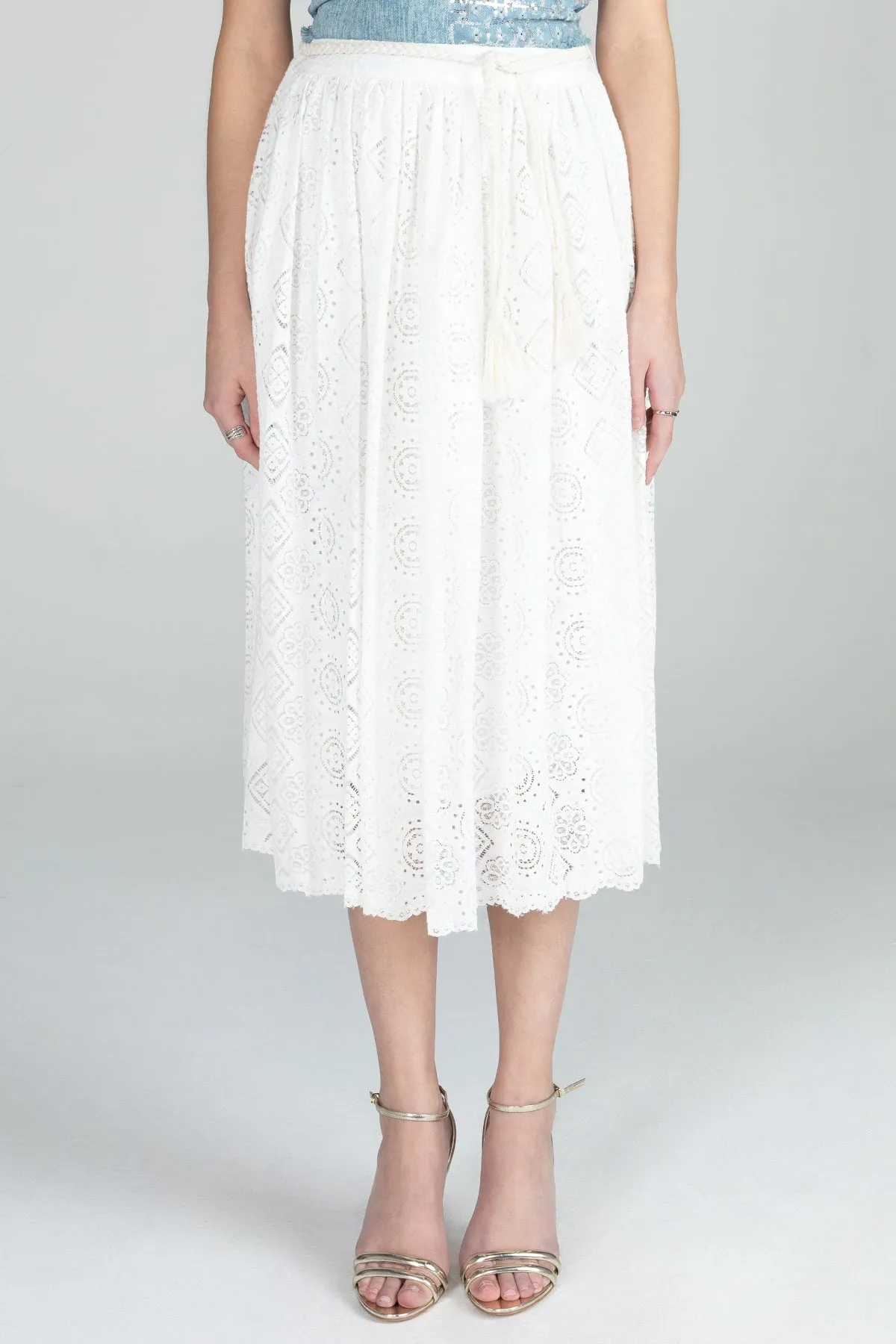 Midi Lace Skirt