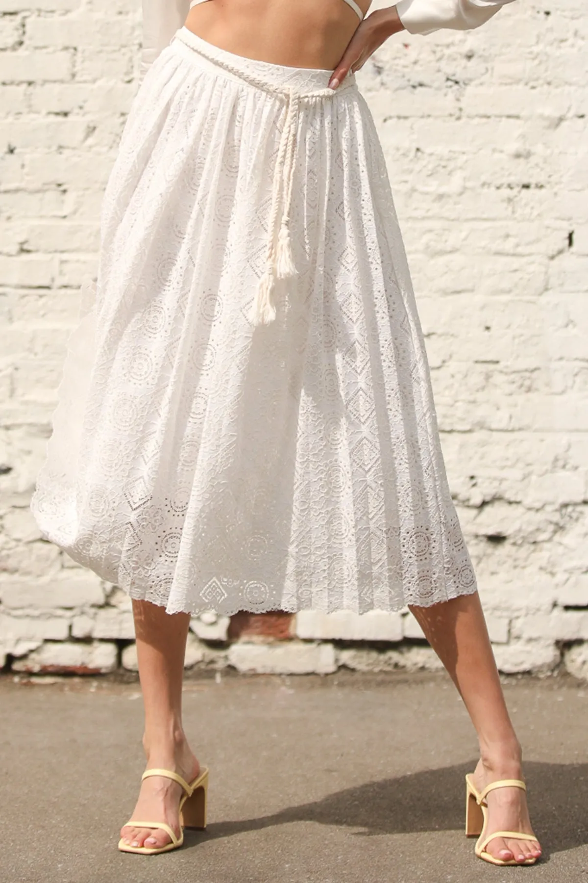 Midi Lace Skirt