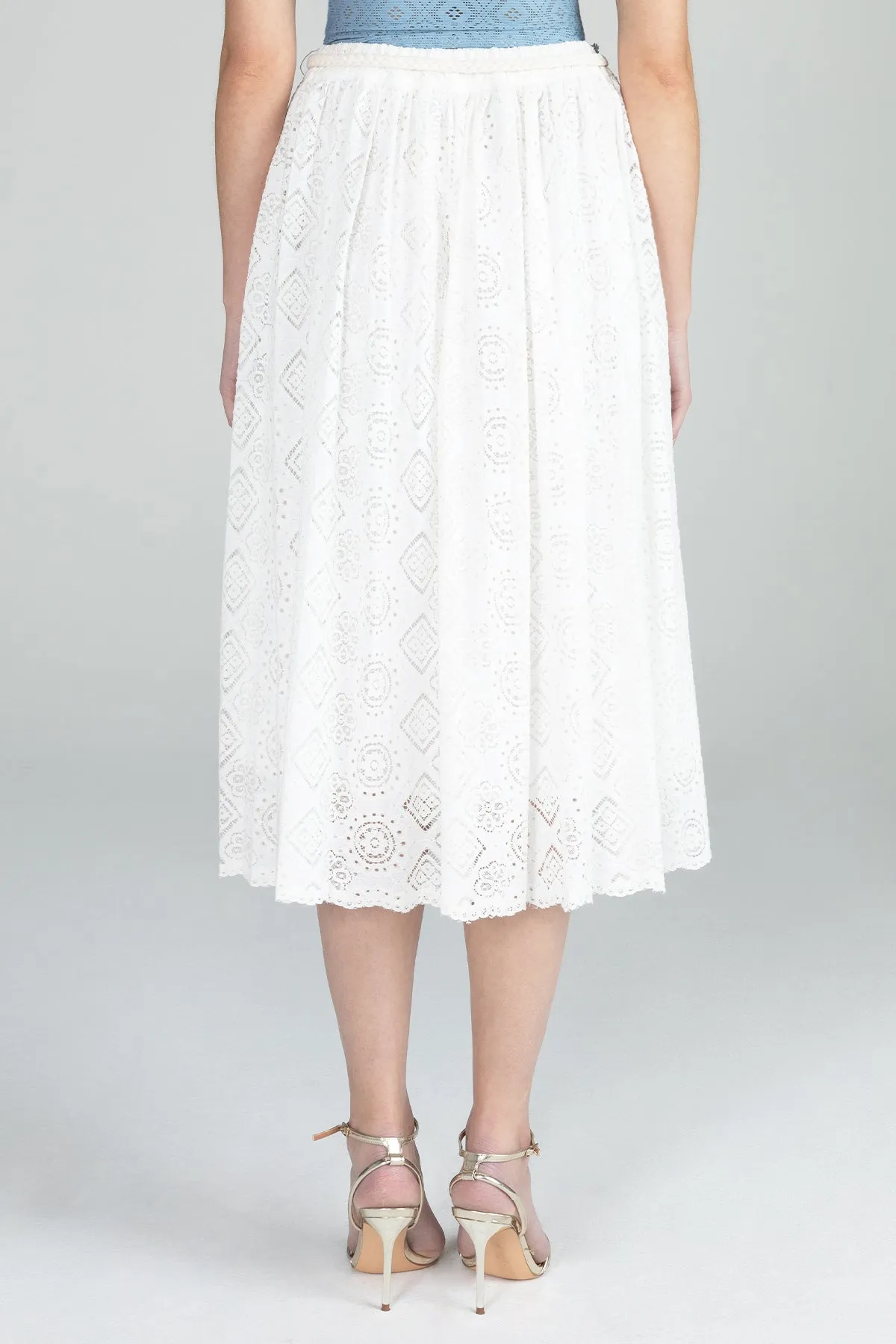 Midi Lace Skirt