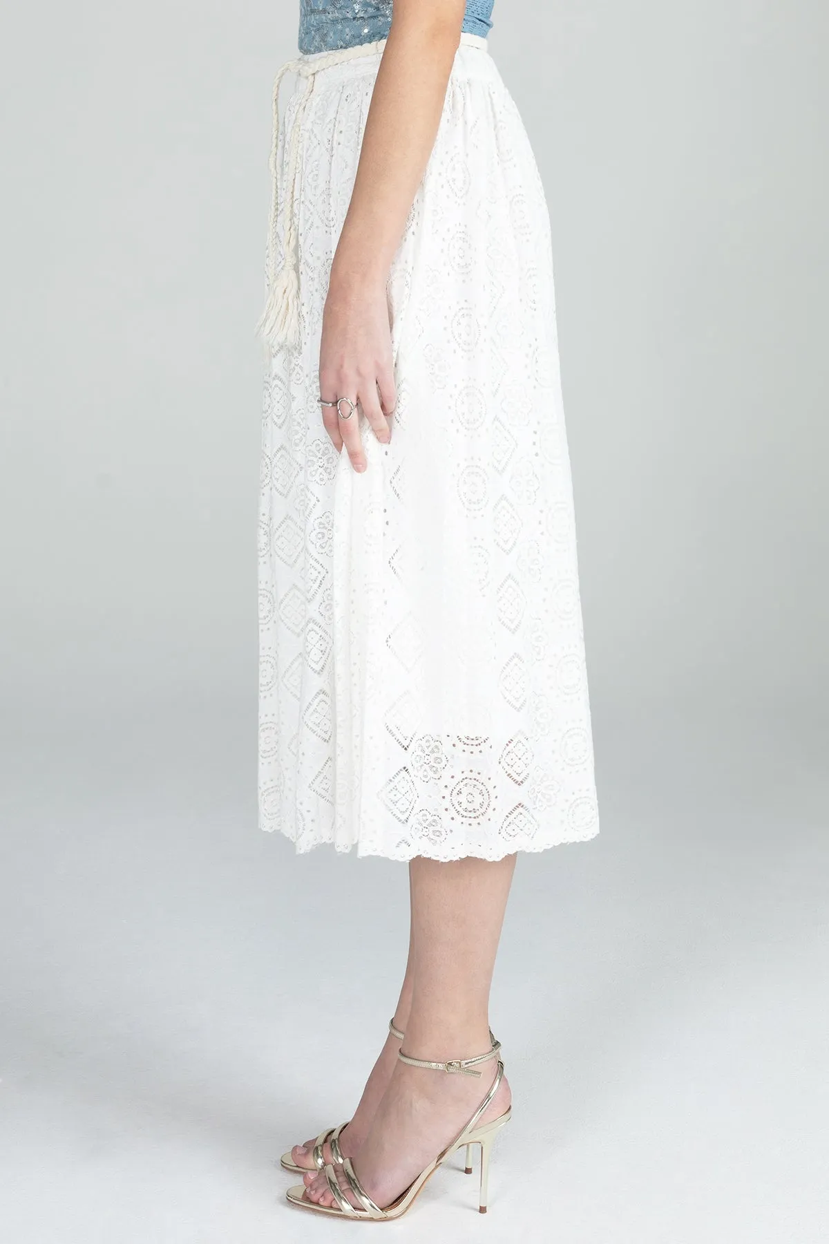 Midi Lace Skirt