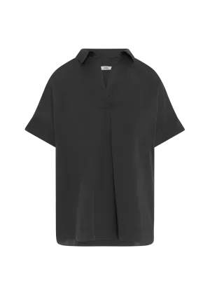 MIRANDA LEAD-GREY COTTON UNI BLOUSE