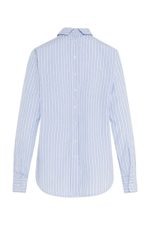 MIRROR STRIPED POPELINE SHIRT