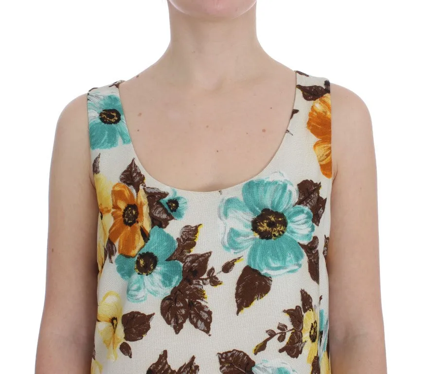 Multicolor Floral Shift Above Knee Dress
