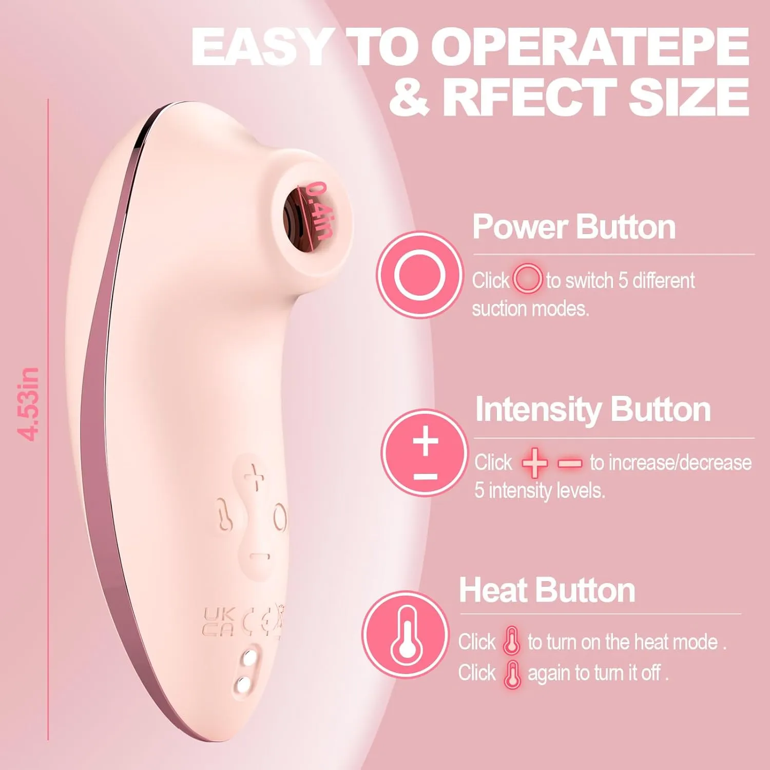 Next - Heating Pulse Pure Sucker APP Remote Clitoral Vibrator with 5 * 5 Suction