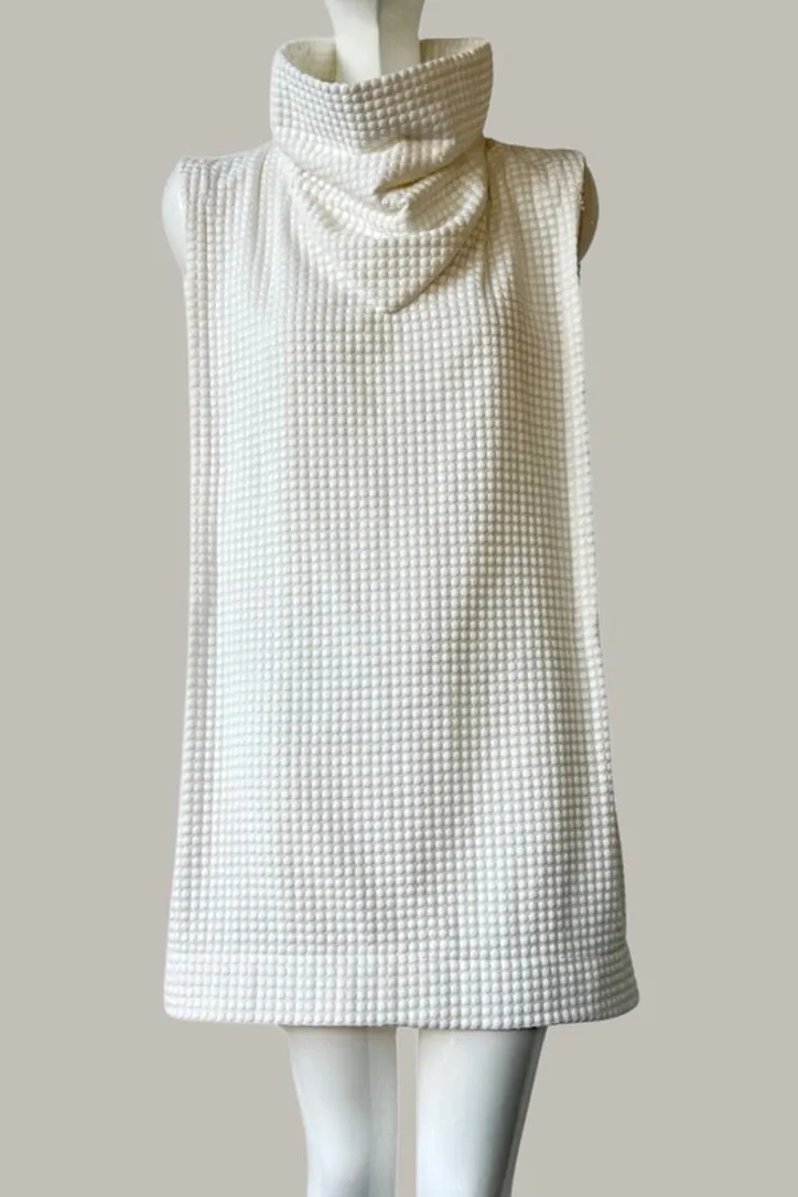 Ninja Midi Shift Dress Embroidered Cotton Dot {Made to Order}
