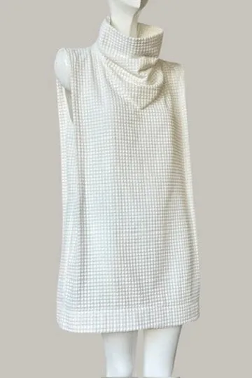 Ninja Midi Shift Dress Embroidered Cotton Dot {Made to Order}