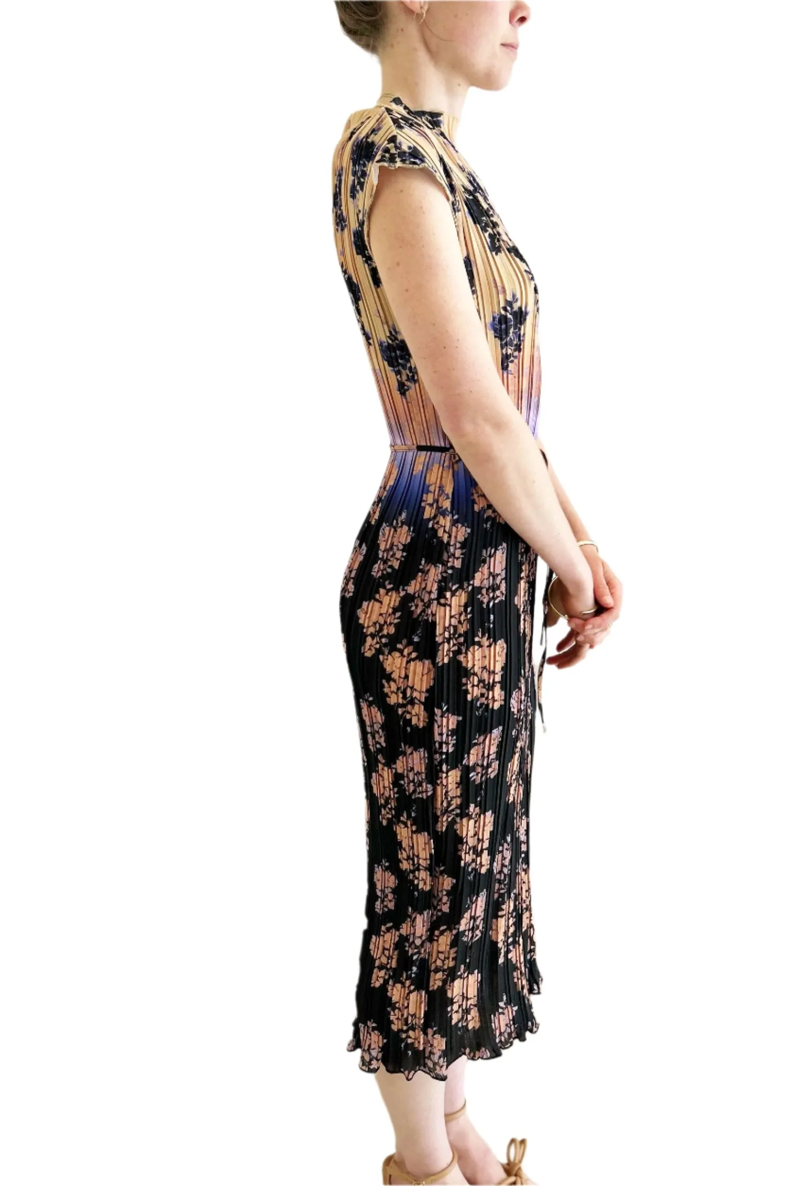 No.6 Julien Dress in Dip Dye Shadow Floral