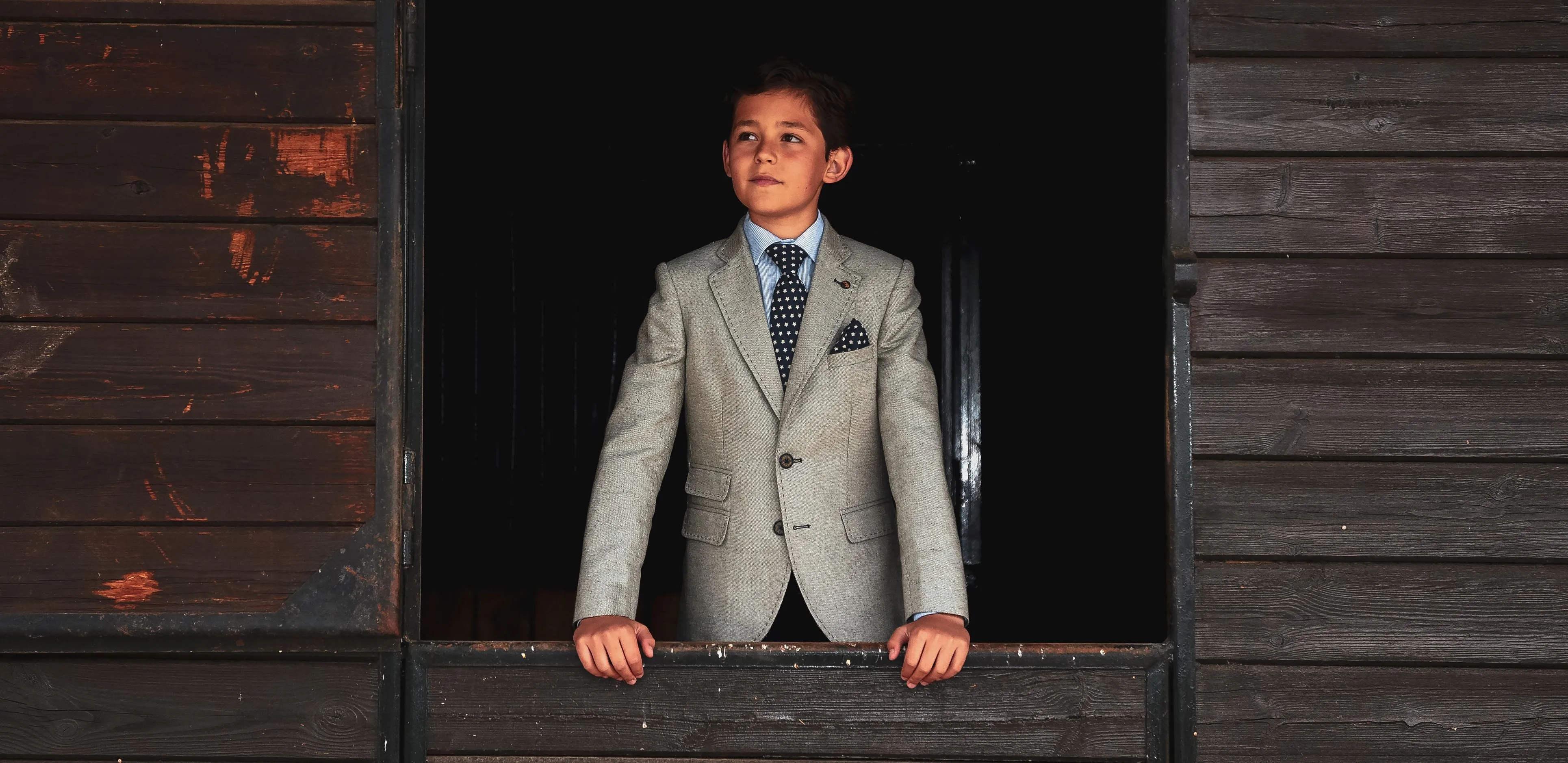 One Varones Boys Moss Green Blazer:- 10-0406984