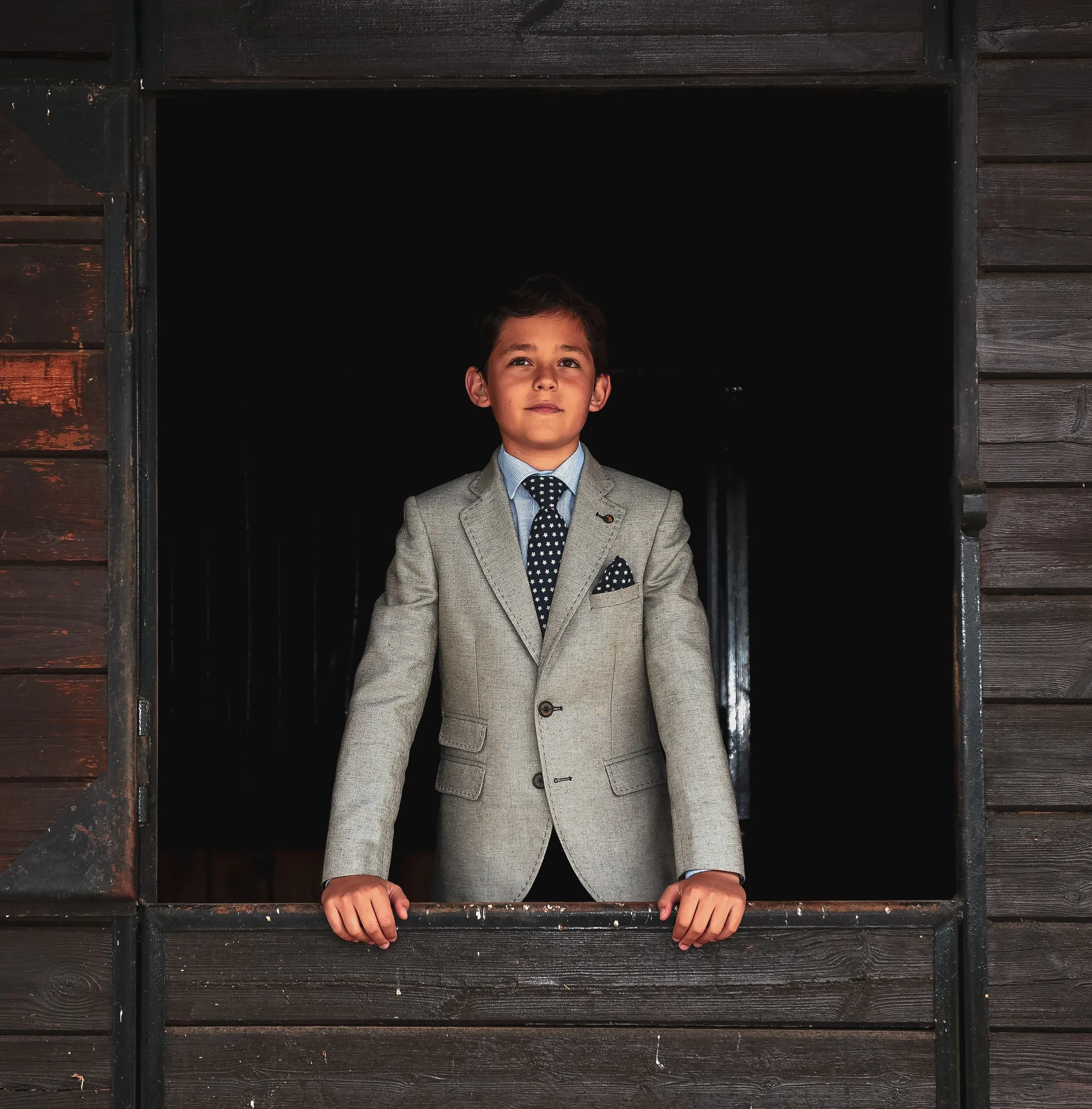 One Varones Boys Moss Green Blazer:- 10-0406984