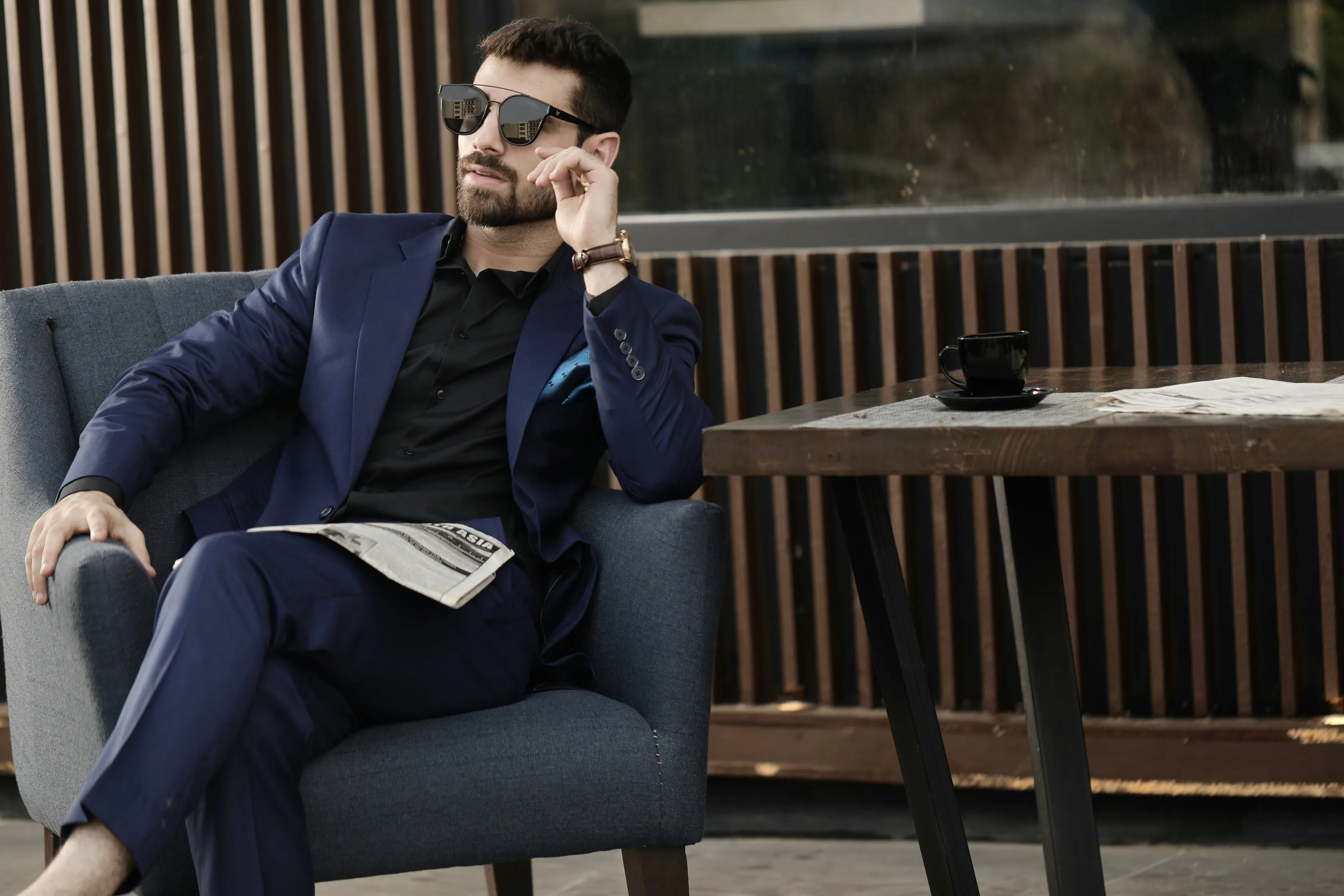 Oxford Blue - Structured Suit