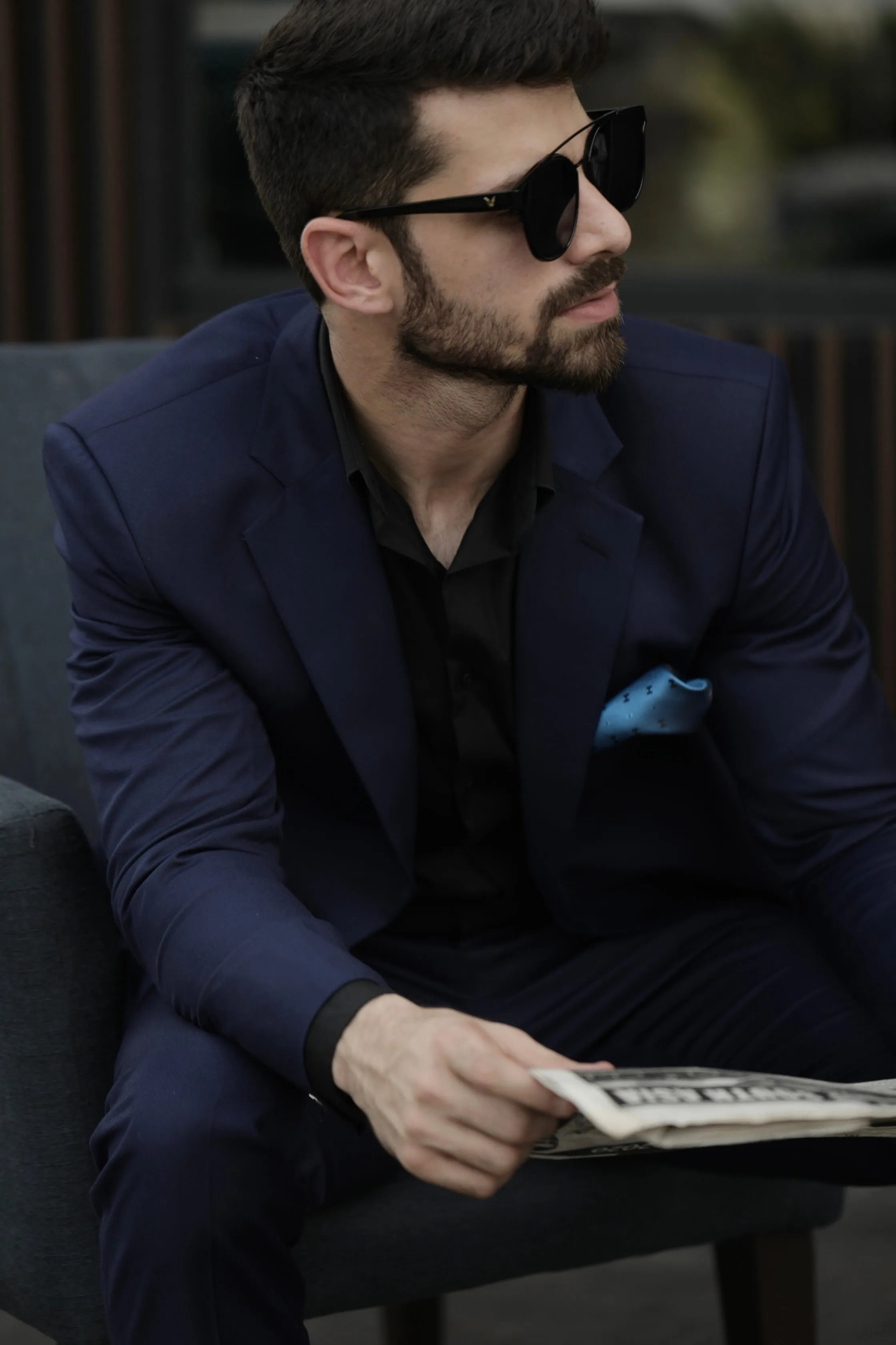 Oxford Blue - Structured Suit