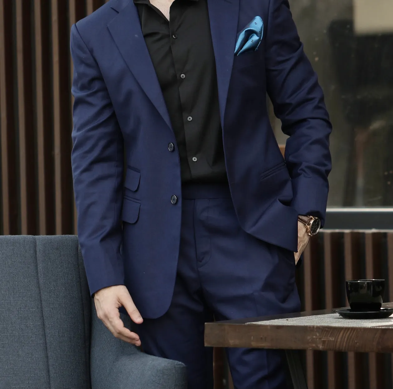 Oxford Blue - Structured Suit