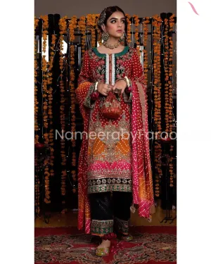 Pakistani Bridal Sharara for Mehndi Function #BN221