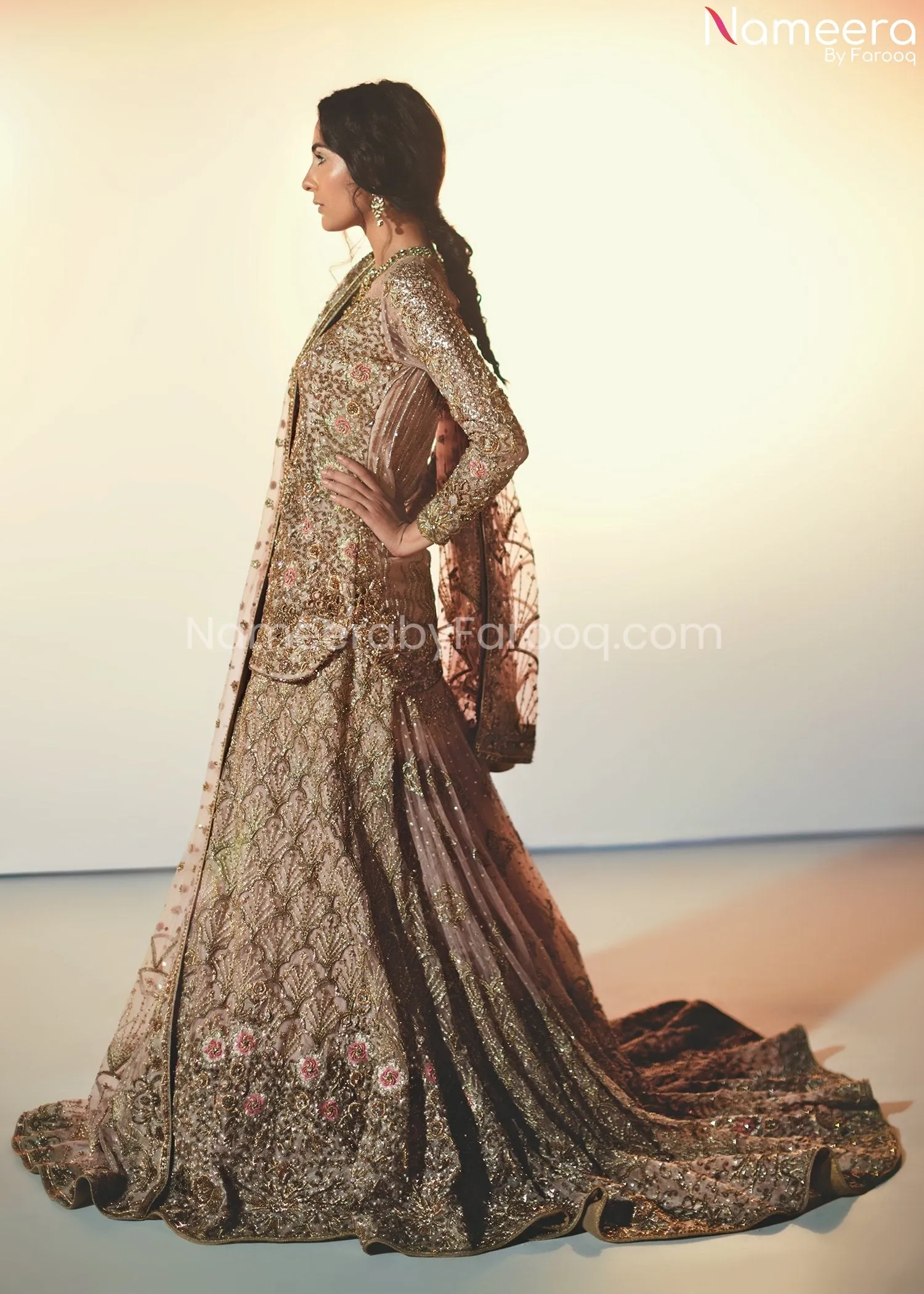 Pakistani Lehenga with Short Kurti for Bridal #BB269