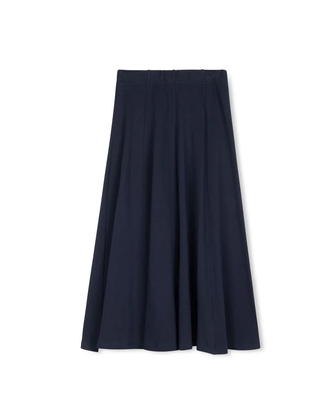 Paneled T-shirt Midi Skirt