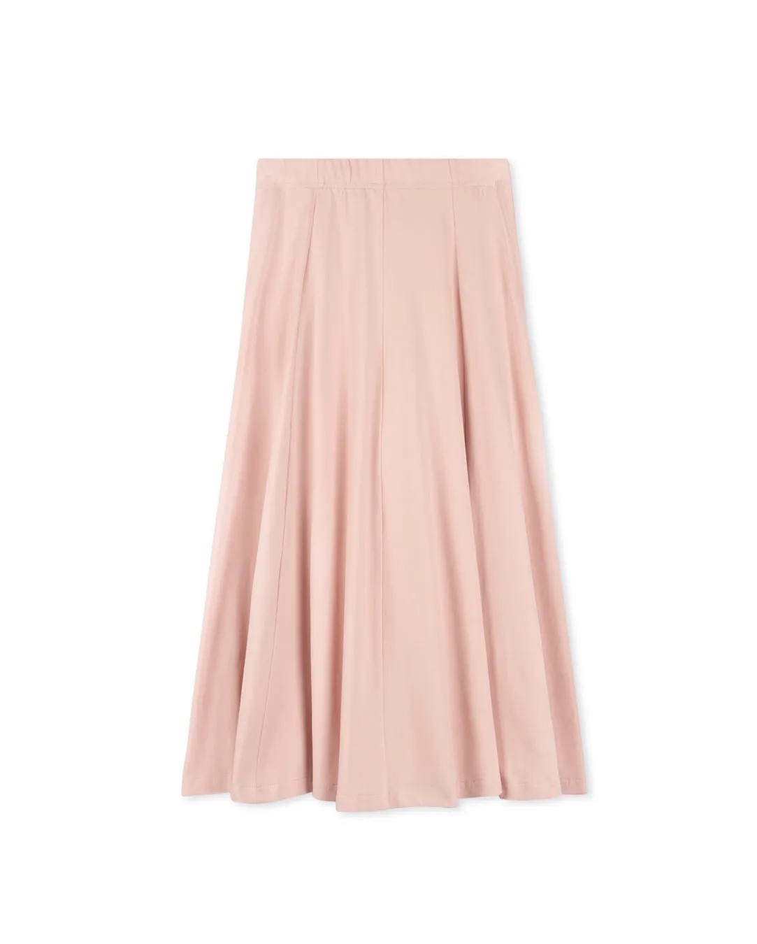 Paneled T-shirt Midi Skirt