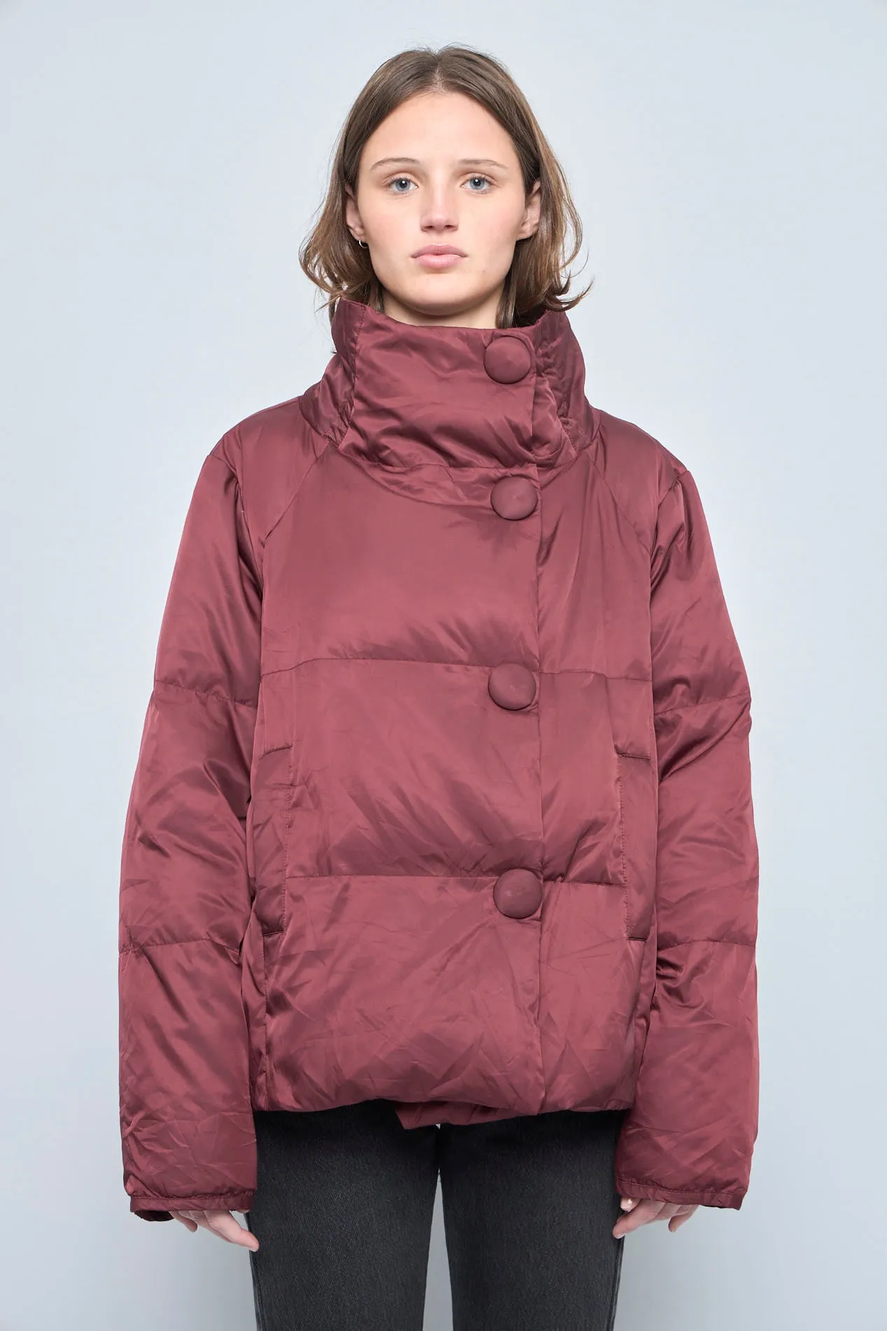 Parka casual  burdeo kenneth cole talla Xl 980