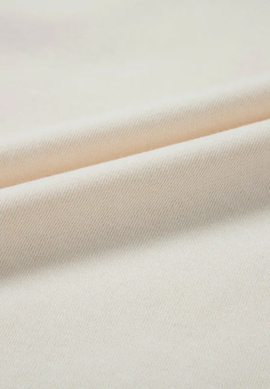 Pearl Detail Round Neck Half Sleeve Blouse