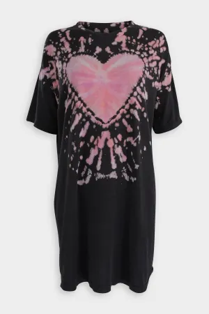 Petal Sparkle Tie Dye T-Shirt Dress