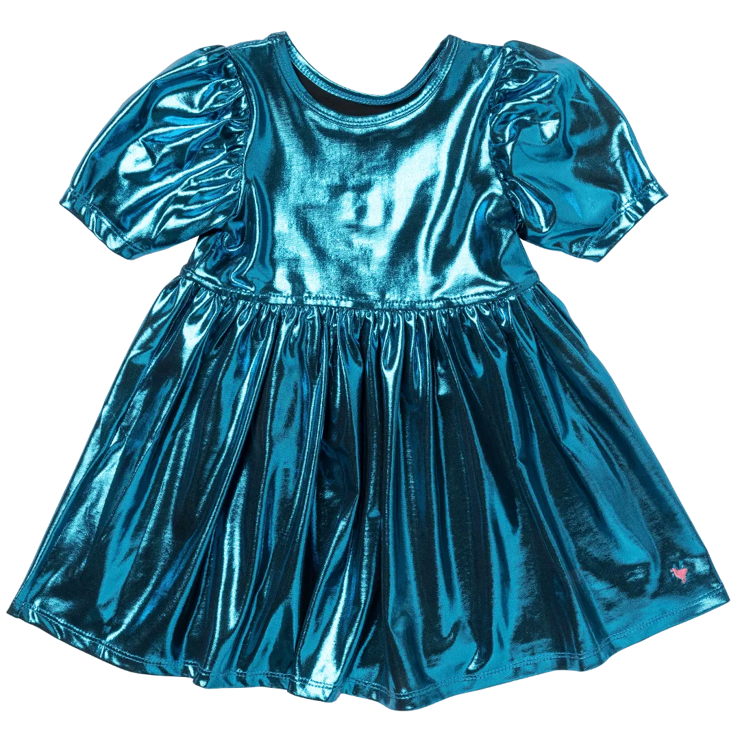 Pink Chicken Girls Lame Laurie Dress - Blue