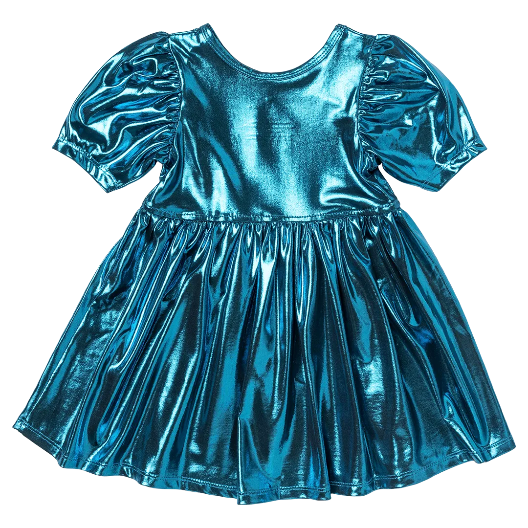 Pink Chicken Girls Lame Laurie Dress - Blue