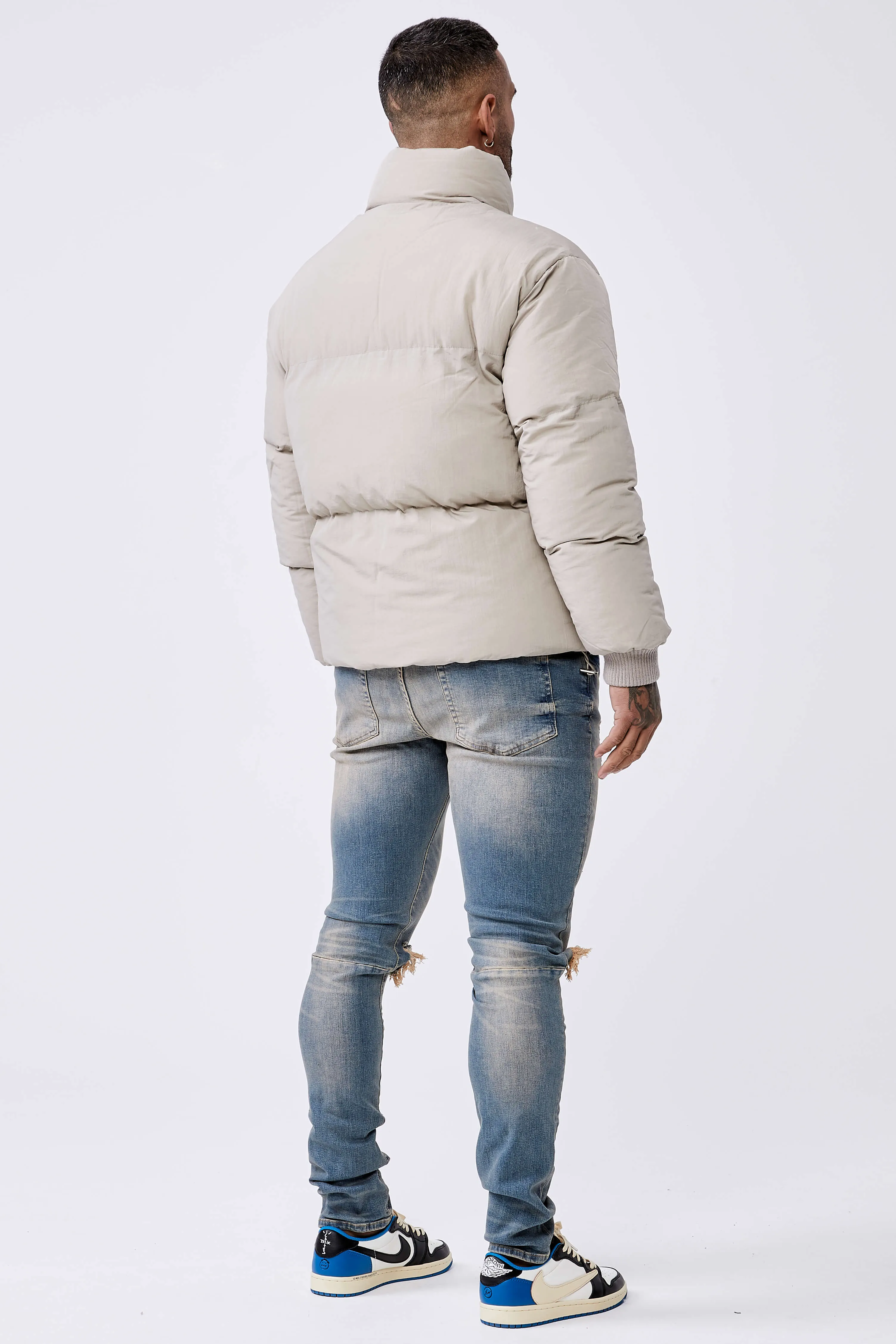 PUFFER JACKET - TAUPE