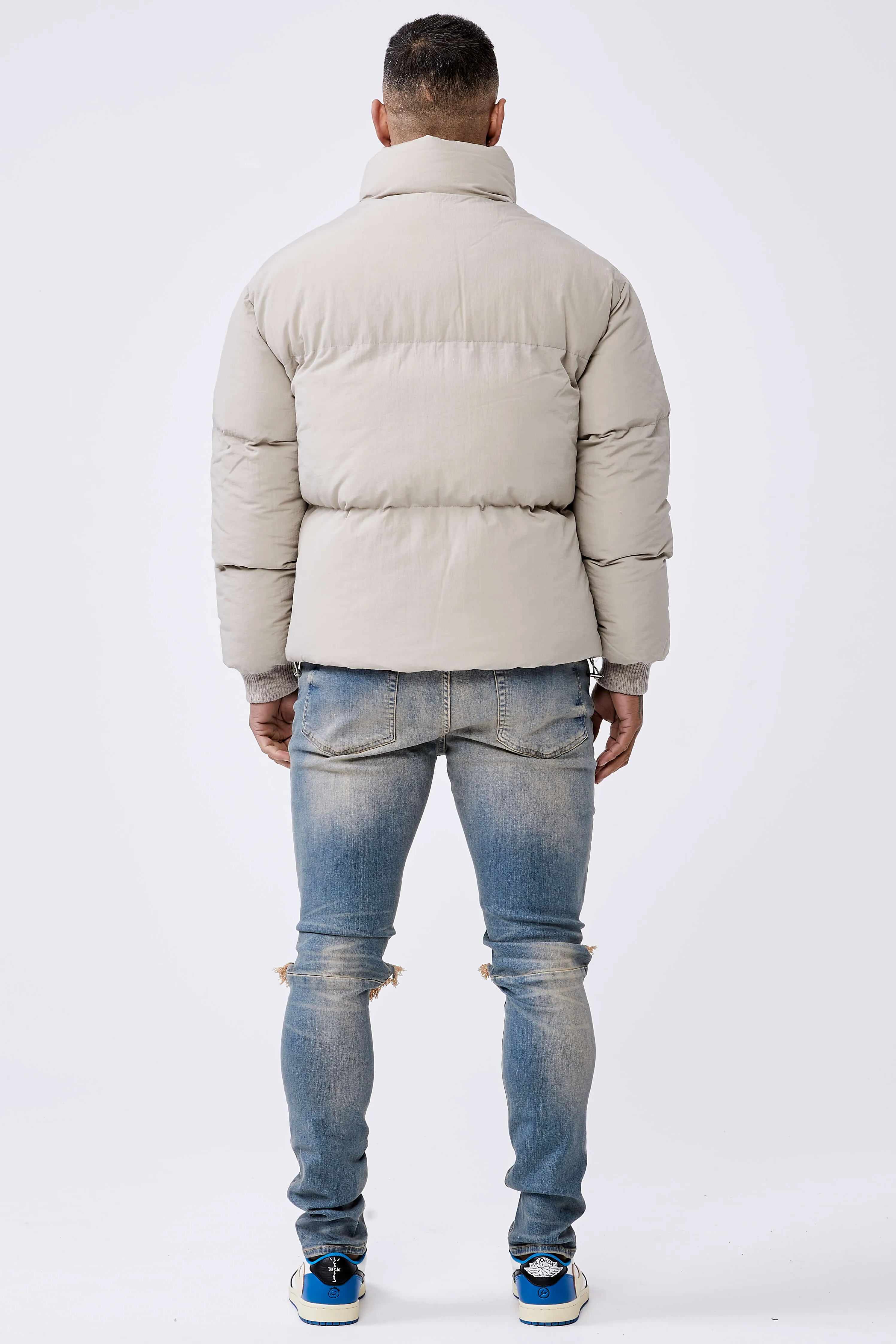 PUFFER JACKET - TAUPE
