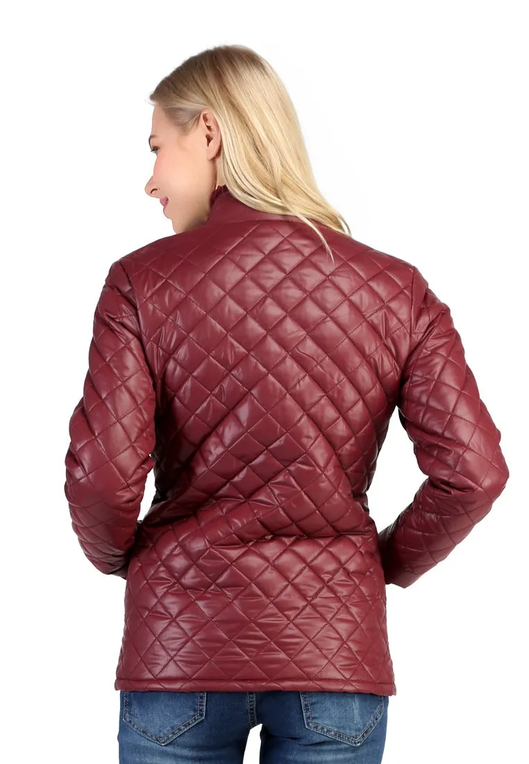 puffer jacket with zip closure