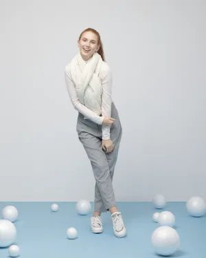Puffer Scarf - White