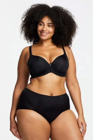 Pure Plus Full Coverage T-Shirt Bra- Black