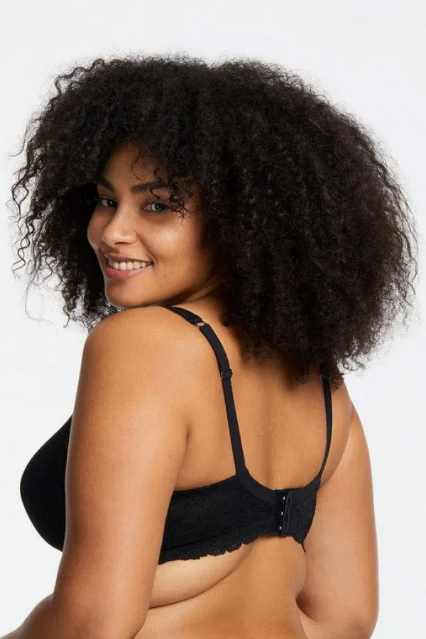 Pure Plus Full Coverage T-Shirt Bra- Black