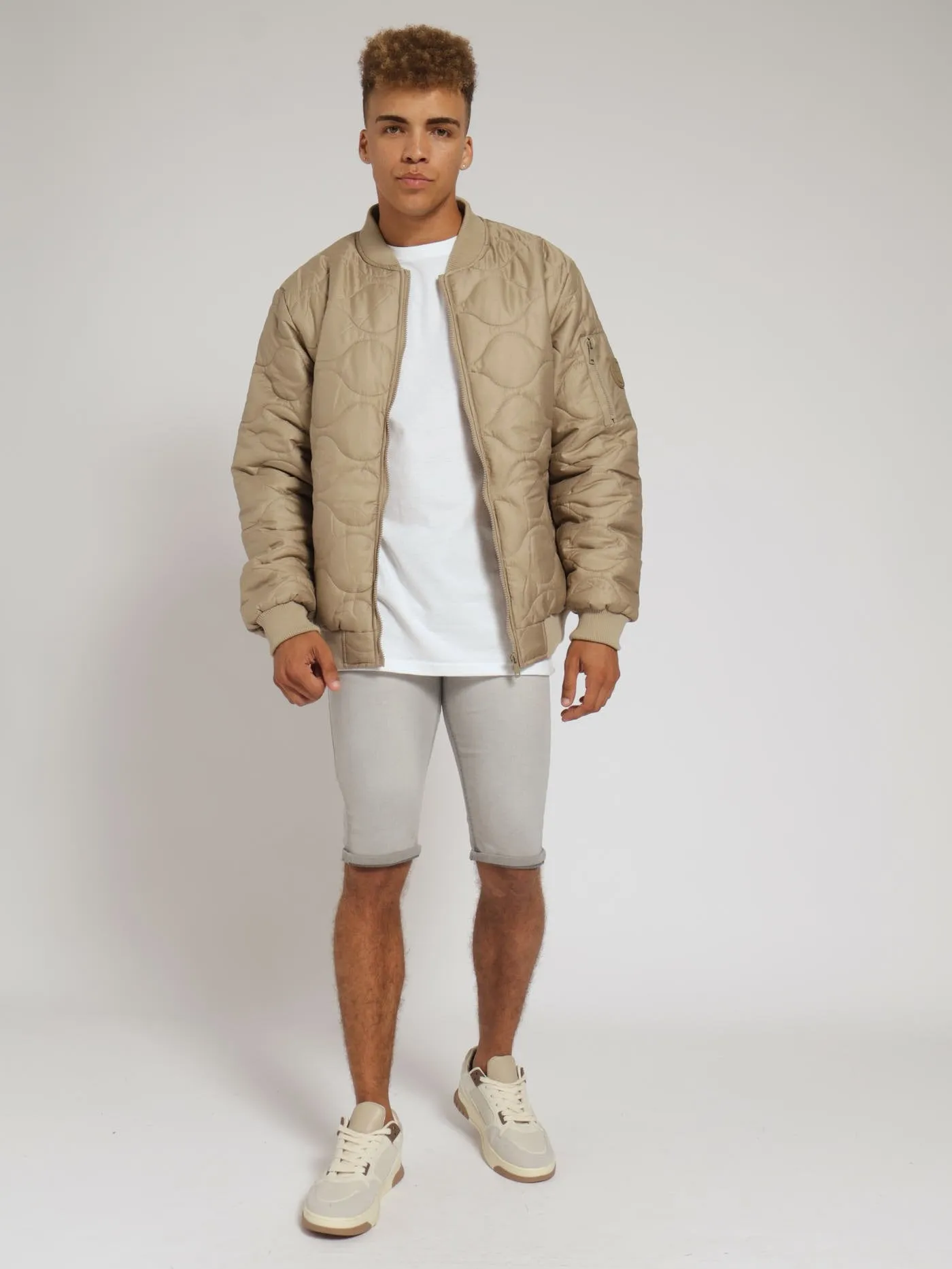 Quilted Puffer Jacket - Fatigue