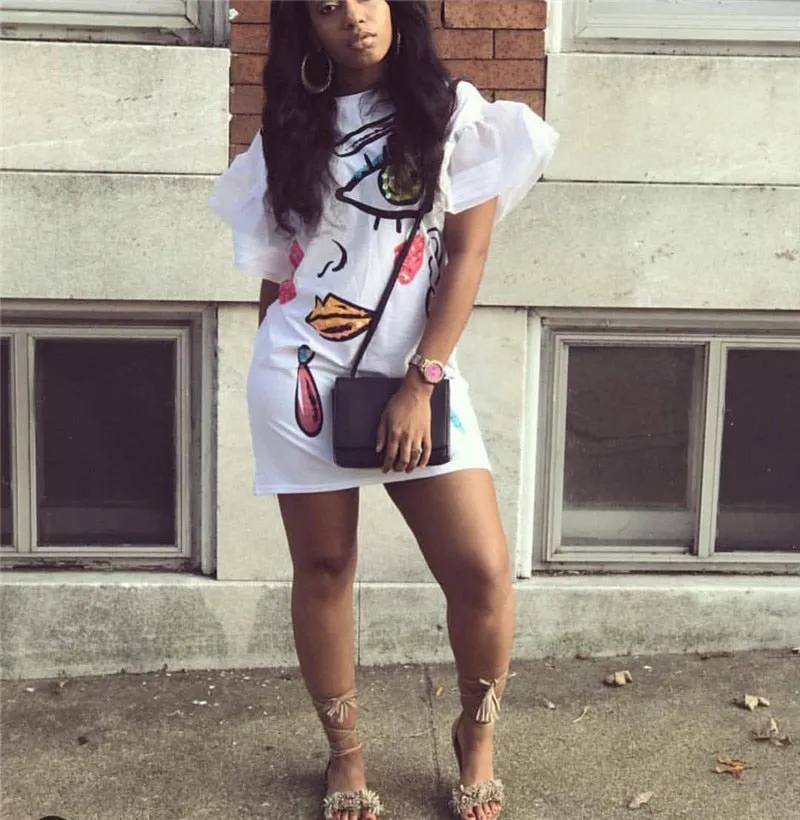 "All Eyez On Me" T-Shirt Dress - 2 Color Options
