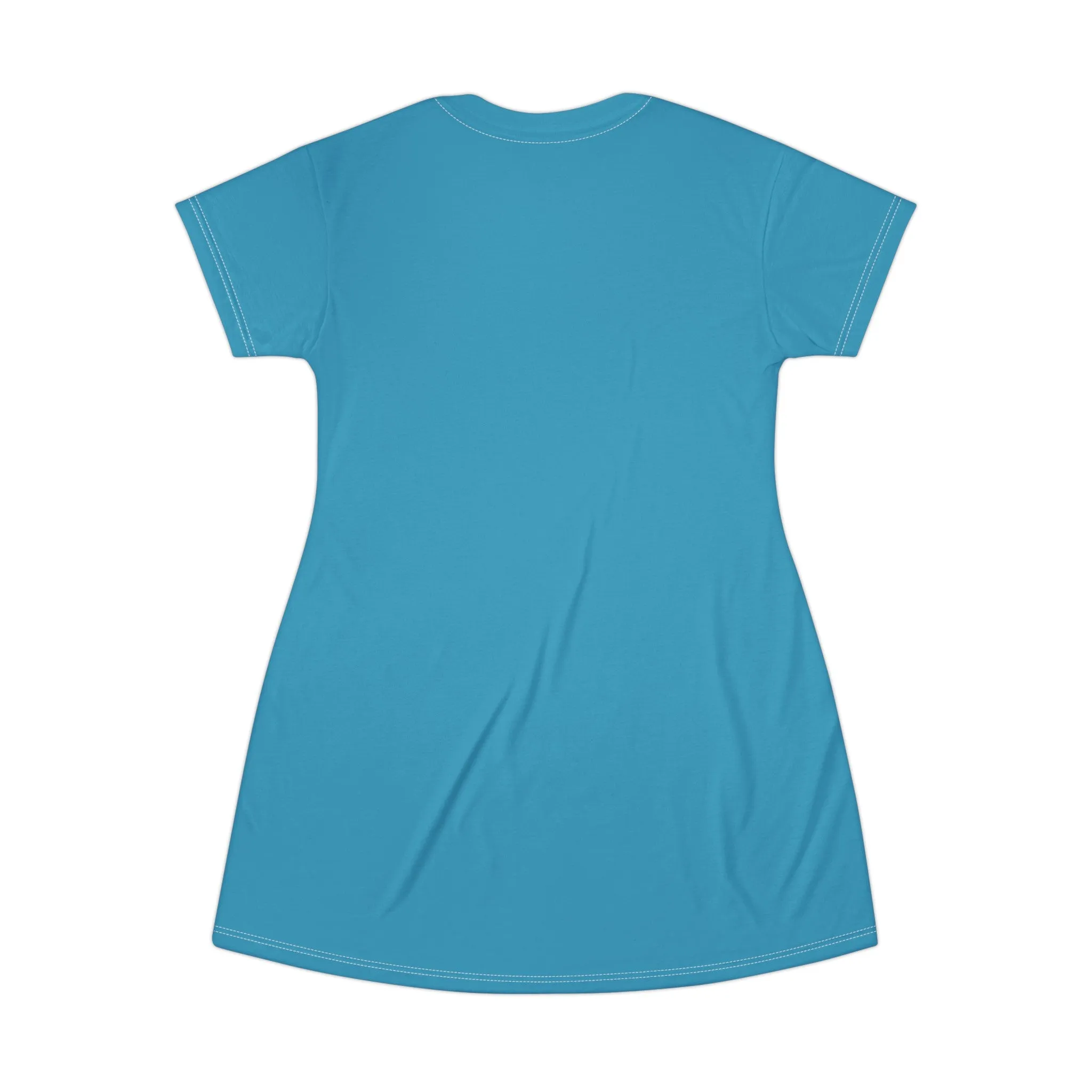 Redeemed T-Shirt Dress - Turquoise