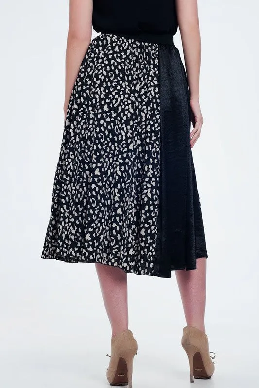 ROMANO MULTI PRINT MIDI SKIRT
