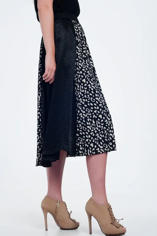 ROMANO MULTI PRINT MIDI SKIRT