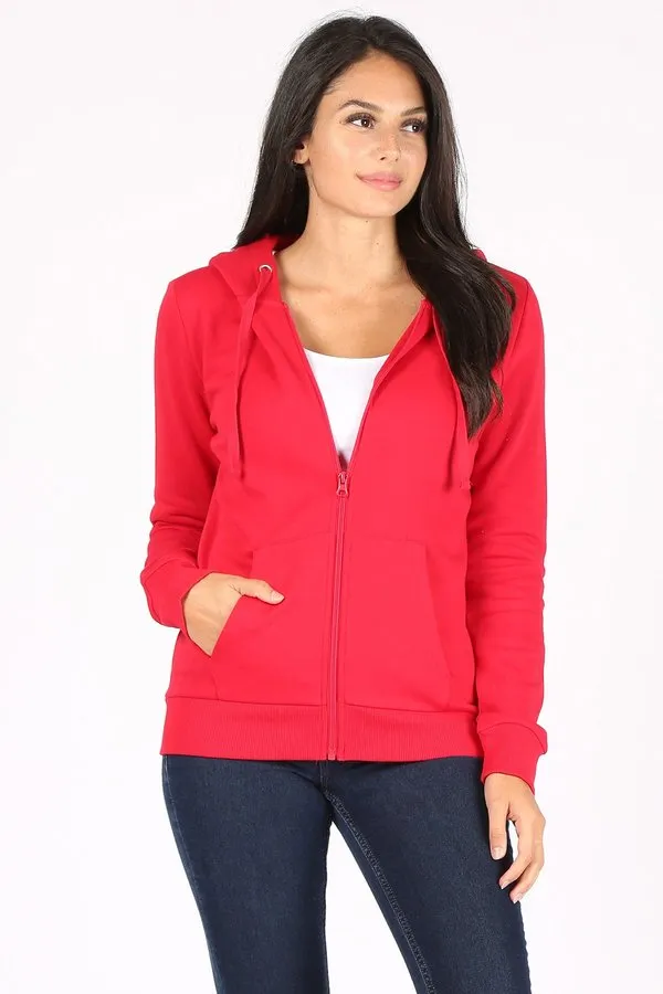 Rosio zip hoodie RED