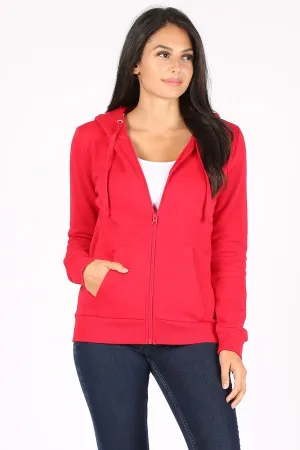 Rosio zip hoodie RED