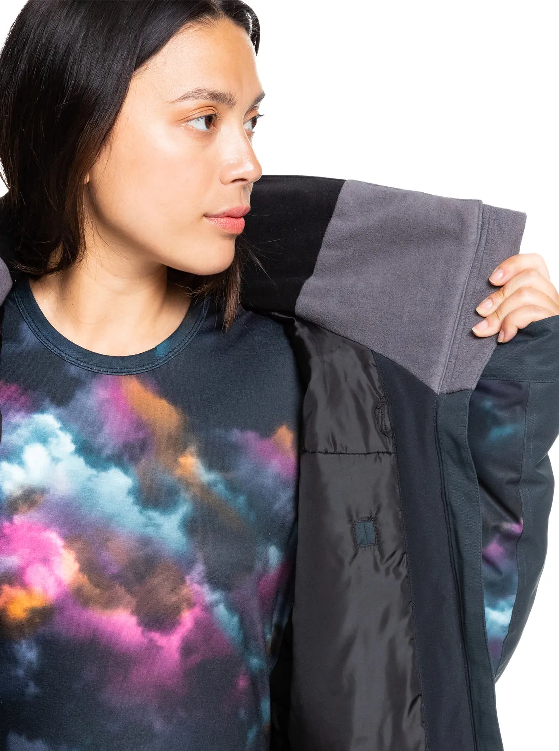 Roxy Presence Parka Womens Jacket Black Pensine